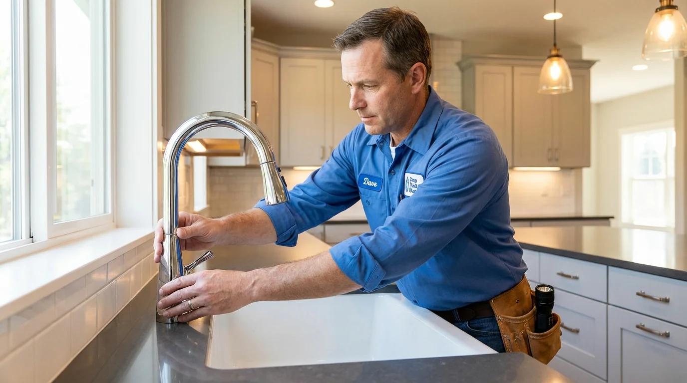 Kitchen faucet installation by Johns Plumbing LLC in Sumiton